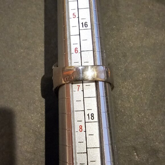 Vintage Dakota West Shube Sterling Silver and Rhodonite Ring, size 6.75 - Picture 3 of 7